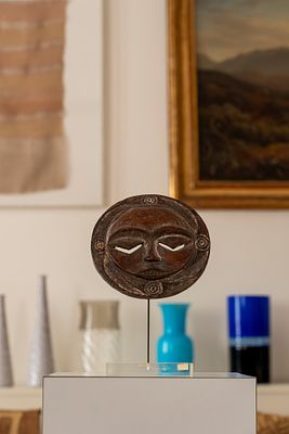 EKET, Nigeria - Maschera - EKET, Nigeria - Maschera 18 x 5 x 19.5 cm in legno policromo, segni 