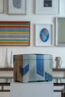 Scatola in ceramica, 1970 circa - Scatola in ceramica, 1970 circa Scatola in ceramica policroma 