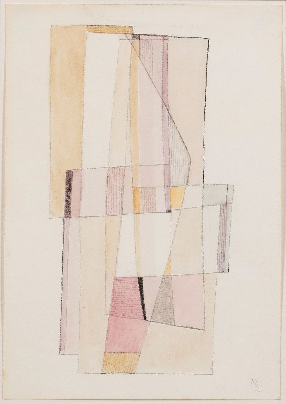 Kurt Lewy (1898 - 1963) - Senza titolo, 1956 - Kurt Lewy (1898 - 1963) - Senza titolo, 1956 
cm 25 