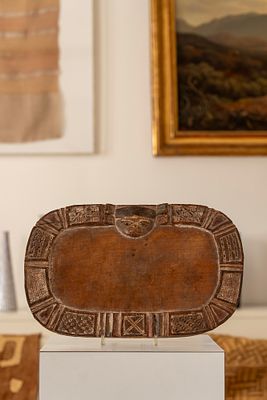 Yoruba, Nigeria - Vassoio cerimoniale - Yoruba, Nigeria - Vassoio cerimoniale 3,5 x 39 x 25 cm in 