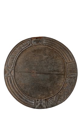 Yoruba, Nigeria - Vassoio cerimoniale in legno - Yoruba, Nigeria - Vassoio cerimoniale in legno 41 cm