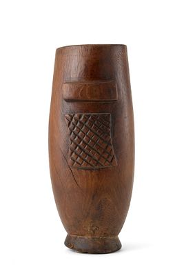 Arte tribale - Contenitore in legno rosso - Arte tribale - Contenitore in legno rosso 38 x 14 cm
