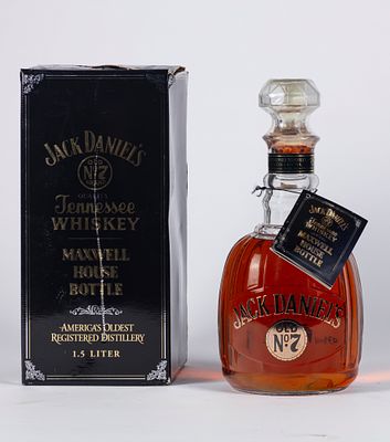 Scozia - Whisky / JACK DANIEL’S OLD N.7 BRAND QUALITY TENNESSEE WHISKEY MAXWEL HOUSE BOTTLE 1,5 