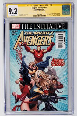 Frank Cho - Frank Cho - Graded Comic - Signed - The Mighty Avengers #1 - CGC 9.2. A copy of “The 
