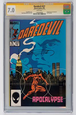 Frank Miller - Frank Miller - Graded Comic - Signed - Daredevil #227 - CGC 7.0. “Copy of Daredevil 