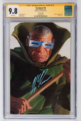 Alex Ross - Alex Ross - Graded Comic - Signed - Deadpool #6 Timeless Virgin Cover - CGC 9.8. A copy 