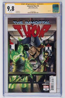 Alex Ross - Alex Ross - Graded Comic - Signed - Immortal Thor #16 - CGC 9.8. A copy of “Immortal 