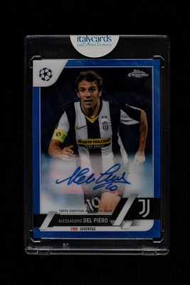 Alessandro Del Piero - Alessandro Del Piero - Signed Card - Juventus - Topps Chrome UEFA Club 