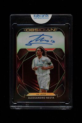 Alessandro Nesta - Alessandro Nesta - Signed Card - Lazio - Panini Obsidian Soccer 2020/21 - 