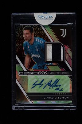 Gianluigi Buffon - Gianluigi Buffon - Signed Card - Juventus - Panini Obsidian Soccer 2020/21 - 