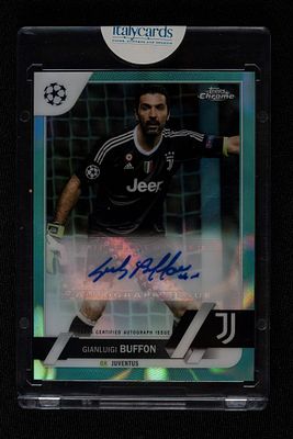 Gianluigi Buffon - Gianluigi Buffon - Signed Card - Juventus - Topps Chrome UEFA Club 