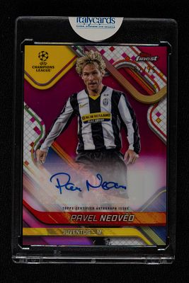 Pavel Nedved - Pavel Nedved - Signed Card - Juventus - Topps Finest Uefa Club Competitions 2024/25 