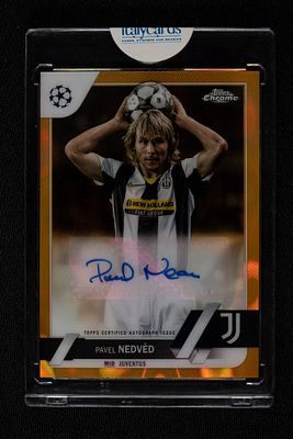 Pavel Nedved - Pavel Nedved - Autographed card - Juventus - Topps Chrome UEFA Club Competitions 2022/23