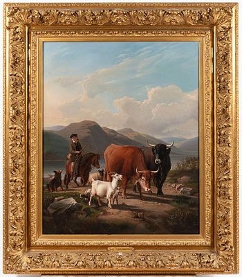 Eug&egrave;ne Joseph Verboeckhoven 1798 - 1881) - Eug&egrave;ne Joseph Verboeckhoven 1798 - 1881) - 
Pastoral scene