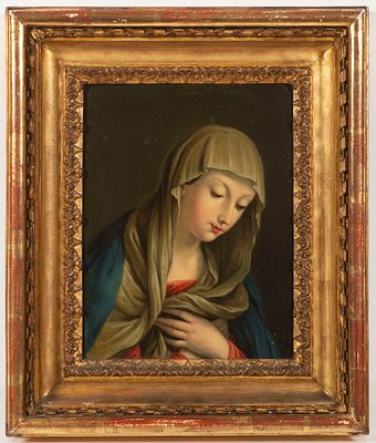 Painter around 1800- 
Portrait of Mary. Portrait of Mary, oil on wood, 25.2 x 20.1 cm