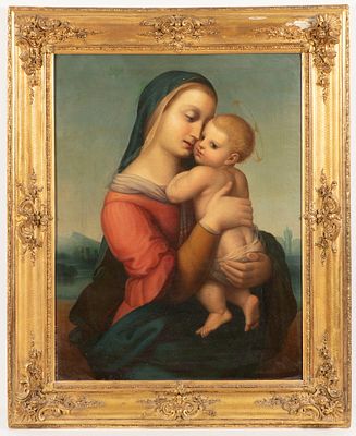 19th century painter After Raphael, Tempi Madonna. The Tempi Madonna is an oil painting by the 