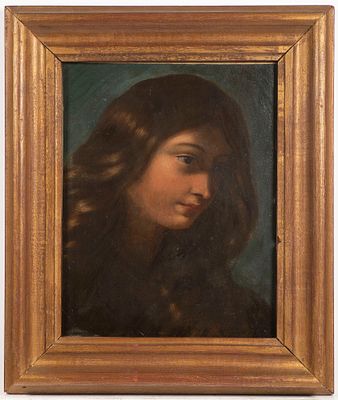 18th century painter- 
Portrait of a child. Portrait of a child, Oil on canvas 44,5 x 54,5 cm