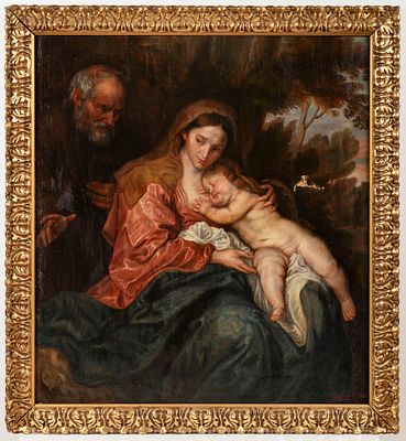 The Rest on the Flight into Egypt
Painter probably 18th Century, after Anthonis van Dyck. This 
