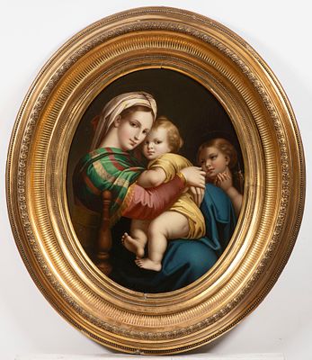 After Raphael (1483–1520) Madonna and Child with. 19th Century. This elegant 19th-century 