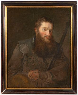 19th-century painter, St. James, oil on canvas, 67 x 53.5 cm Dimensions 67 x 53.5 cm