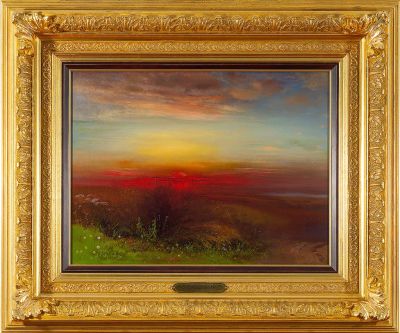 САВРАСОВ Алексей Кондратьевич (1830–1897) "Теплый вечер" 1882 год Холст, масло. 45 х 60 см. Эксп 