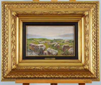 ПОЛЕНОВ Василий Дмитриевич Поленов (1844-1927) "Развалины Тель-Хум" 1882 год. Холст, масло. 20 