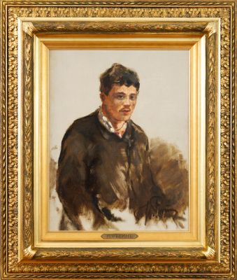 РЕПИН Илья Ефимович (1844-1930) Этюд к картине &laquo;Портрет трудовика&raquo; (1907, ГРМ) 1907 год Холст 