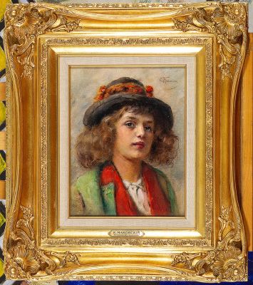 МАКОВСКИЙ Константин Егорович (1839-1915) "Итальянский мальчик" Конец XIX – начало XX века 