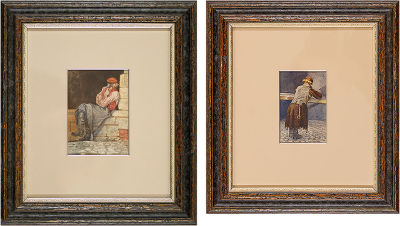 СУРИКОВ Василий Иванович (1848-1916) ПЕТЕРБУРГСКИЕ ТИПЫ 1870-е годы "МАСТЕРОВОЙ СО СПИНЫ" 