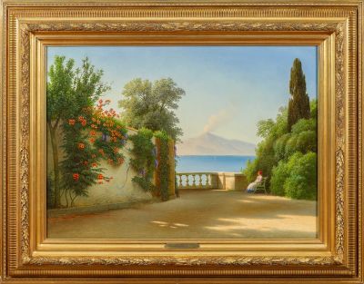 КОНДРАТЕНКО Гавриил Павлович (1854-1924) "Сорренто. Вид на Везувий" Конец XIX – начало ХХ века 