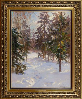 ВЕЩИЛОВ Константин Александрович (1878-1945) "Солнечный день в лесу" 1915 год Холст, масло. 99 