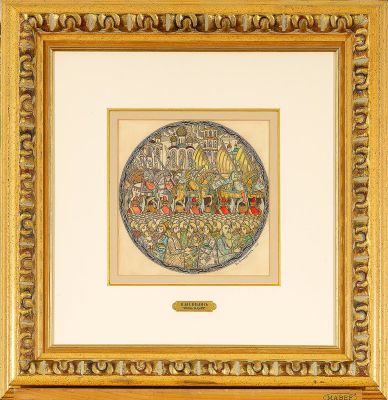 БИЛИБИН Иван Яковлевич (1876-1942) Эскиз обложки клавира оперы Михаила Глинки &laquo;Жизнь за царя&raquo; 