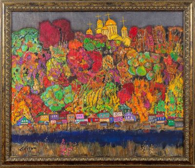 КОКУРИН Валерий Григорьевич (1930-2019) "Древний Владимир" 2005 год Холст, масло. 100 х 120 см. 