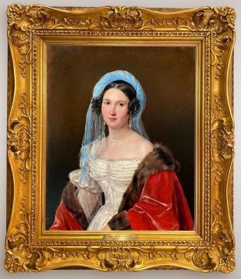 ОРЛОВ Пимен Никитич (1812-1865) 
"Портрет Екатерины Ханыковой" 
1838 год
Холст, масло 
79,2 х 