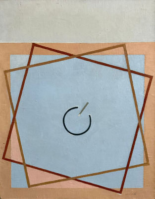 ШТЕЙНБЕРГ Эдуард Аркадьевич (1937-2012) "Композиция" (Март 1981 года) 1981 год Холст, масло. 68 