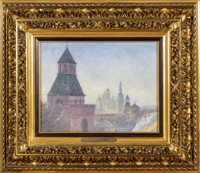ПЕТРОВ-ВОДКИН Кузьма Сергеевич
"Москва. Вид на храм Христа Спасителя от Кремля" 1899 г.
Холст 