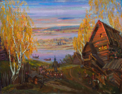 ФЕДОРОВСКИЙ Федор Федорович
"Эскиз декорации к опере "Иван Сусанин". I акт. Село Доминино" 1937 