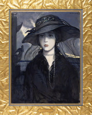 ГЛАЗУНОВ Илья Сергеевич
"Незнакомка" 1982 г.
Холст, масло 80х59,8 см. Экспертное заключение: 