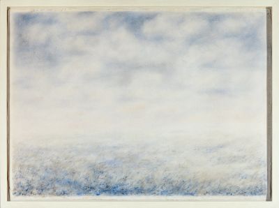 СИТНИКОВ Василий Яковлевич
"Поле. Утренний туман" 1970 г.
Бумага, графитный карандаш, восковые 