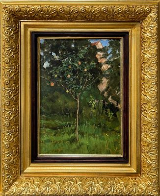 ВАСНЕЦОВ Виктор Михайлович
«Яблоня»
1903 г.
Картон, масло
37,4 х 26,1 см. Экспертное 