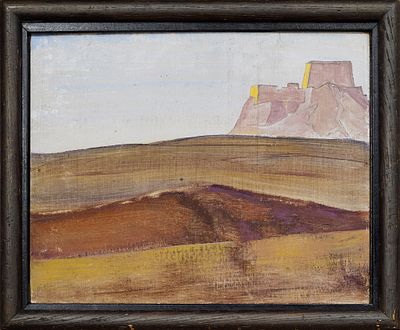 РЕРИХ Николай Константинович
«Крепость в Тибете». Из серии «Святыни и твердыни»
1925 г.
Картон 