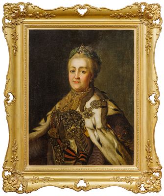 НЕИЗВЕСТНЫЙ ХУДОЖНИК
«Портрет Императрицы Екатерины II»
Конец XVIII - 1-я половина XIX в.
Холст 