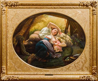 ГРИБКОВ Сергей Иванович
«Полуденный отдых в страду»
1875 г.
Холст, масло
80,2 х 105 см. Экспертн 