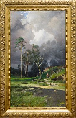 КИСЕЛЕВ Александр Александрович
«Перед ливнем»
1870-1880-е гг.
Холст, масло
116,5 х 68 см. Экспе 