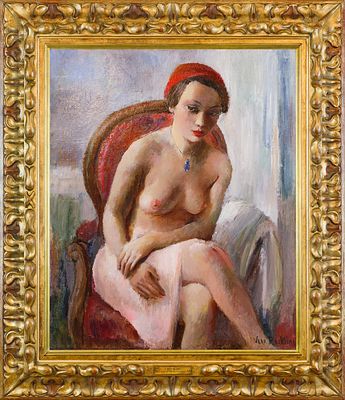 РОХЛИНА (ШЛЕЗИНГЕР) Вера Николаевна
«Обнаженная в красном берете»
1920-1930-е гг.
Холст, масло 