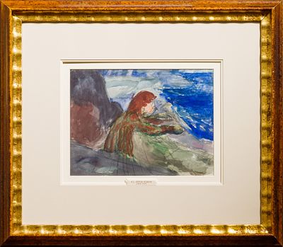 ПЕТРОВ-ВОДКИН Кузьма Сергеевич
«Литература. Девушка у моря»
1895-1901 гг.
Бумага, графитный 