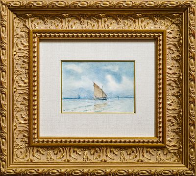 БОГОЛЮБОВ Алексей Петрович
«Парусник. Штиль»
1860-1880-е гг.
Бумага на картоне, графитный 