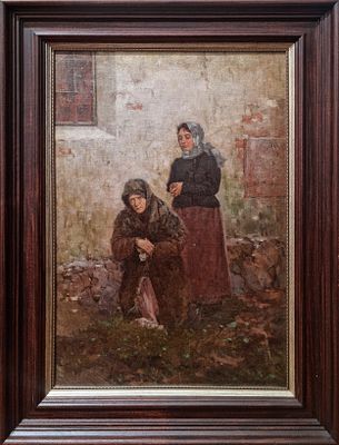 ПИОТРОВИЧ Сигизмунд Карлович
«В ограде»
Конец XIX в.
Холст на картоне, масло
45 х 66,5 см. Экспер 