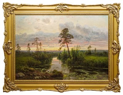 ФЕДОРОВ Семен Федорович
&laquo;‎Летний пейзаж. Закат&raquo;
конец XIX – начало XX веков
Холст, масло
98 х 