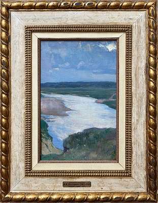 НЕСТЕРОВ Михаил Васильевич
&laquo;‎Пейзаж с рекой&raquo;
1910-е – первая половина 1920-х гг.
Холст на 
